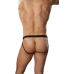 Male Power Cyclops L/XL Black Open Design Jock with Stud Accents