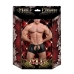 Male Power Poseidon L/XL Black Open Crotch & Back Shorts with Thong