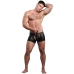 Poseidon - Shorts with Open Crotch and Back with Detachable Thong - L/XL - Black