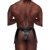 Eros - Gladiator Kilt Design with an Attached Thong - L/XL - Black