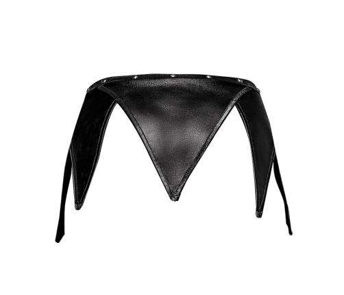 Male Power Gladiator Kilt L/XL Black - Modern Design with Stud Accents