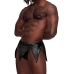 Eros - Gladiator Kilt Design with an Attached Thong - L/XL - Black
