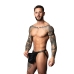 Male Power Gladiator Skirt Jock S/M Black - Faux Leather Statement Wear
