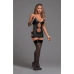 Selene - Sexy Faux Leather Mini Dress with Side Openings - S/M