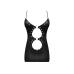 Selene - Sexy Faux Leather Mini Dress with Side Openings - S/M