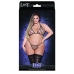 Orthia - Sexy Imitation Net Set with Bra and G-String - 2X