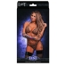 Orthia - Sexy Imitation Net Set with Bra and G-String - L/XL