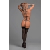 Orthia - Sexy Imitation Net Set with Bra and G-String - L/XL
