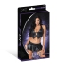 Seraphina - Halter Vest with Skirt and G-String - L/X - Black
