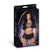 Thalia - Halter Top and Shorts with Rings and Studs - L/X - Black