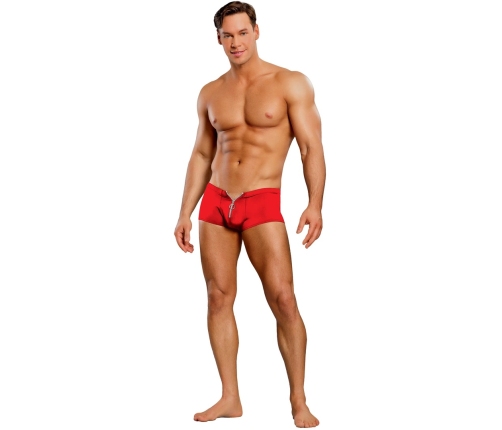 Shorts with Zipper - S/M - Red