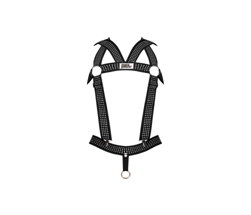 Elastic Harness with Studs - One Size - Black