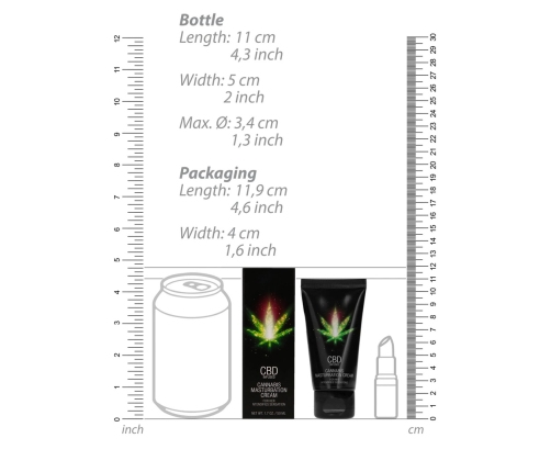CBD Cannabis Masturbation Cream For Her - 2 fl oz / 50 ml