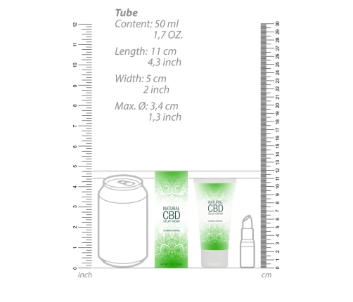 Natural CBD - Delay Cream - 2 fl oz / 50 ml