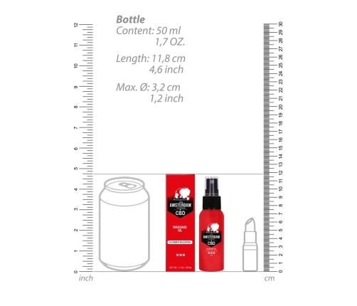 Original CBD from Amsterdam - Massage Oil - 2 fl oz / 50 ml