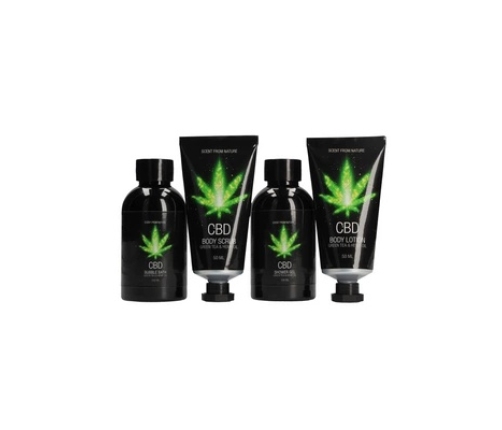 CBD Toilet Set Green Tea Hemp Oil