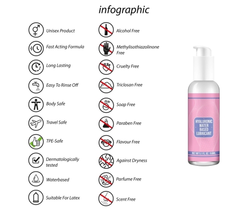 Waterbased Lubricant with Hyaluronic Acid - 5.1 fl oz / 150 ml