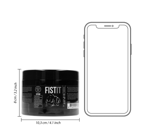 Fist It Water-Based Lubricant 500 ml - Creamy Texture, Large Capacity