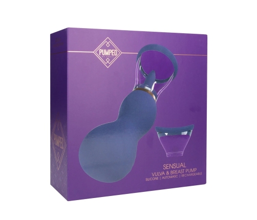 Sensual Rechargeable Intimate Vacuum System Purple - Multi-Cup Kit