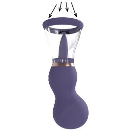 Sensual Rechargeable Intimate Vacuum System Purple - Multi-Cup Kit