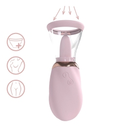 Shots BOOST Rechargeable Pink Intimate Vacuum Pump Set with Dual Cups