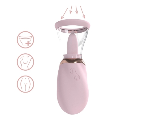 Shots BOOST Rechargeable Pink Intimate Vacuum Pump Set with Dual Cups