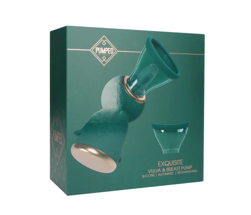 Shots Exquisite Rechargeable Vacuum System Forest Green Set