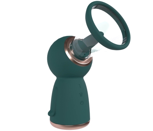 Shots Exquisite Rechargeable Vacuum System Forest Green Set