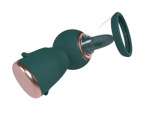 Shots Exquisite Rechargeable Vacuum System Forest Green Set