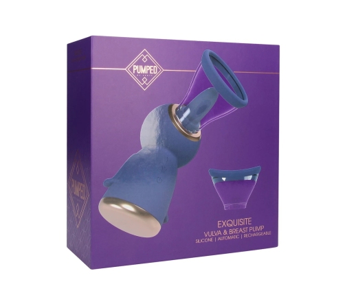 Shots Exquisite Rechargeable Intimate Vacuum Pump Set Purple