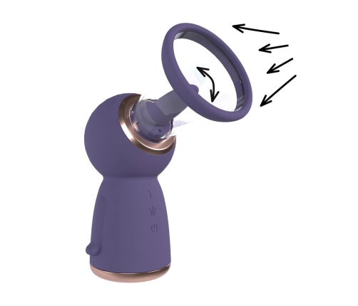 Shots Exquisite Rechargeable Intimate Vacuum Pump Set Purple