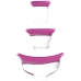 Shots Delightful Rechargeable Intimate Pump Set Pink Silicone