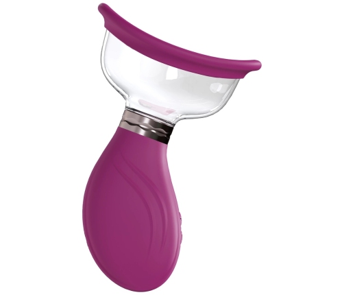 Shots Delightful Rechargeable Intimate Pump Set Pink Silicone