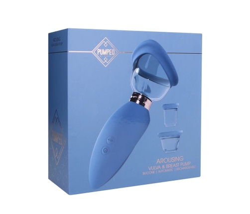 Shots Arousing Blue Rechargeable Intimate Vacuum System Set