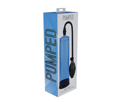 Pumped Basic Pump 1 Blue - Water-Resistant Vacuum System, Large Cylinder