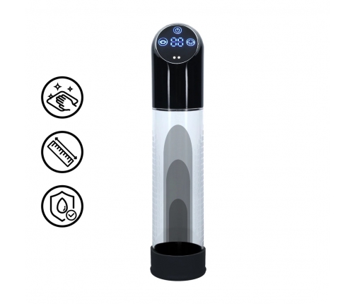 Pumped Automatic Intimate Pump Black - Silicone Sleeve, Waterproof