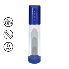 HyperPump Rechargeable Intimate Vacuum System Metallic Blue Silicone
