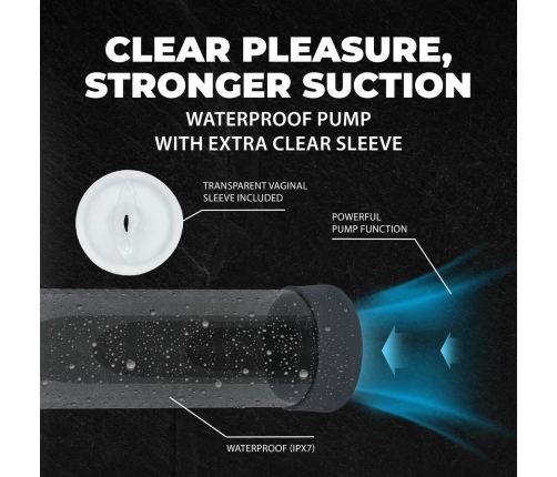 Nexus Engage Automatic Waterproof Intimate Pump Gun Metal Silicone