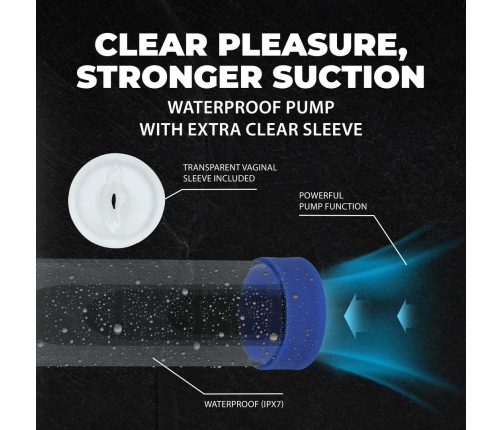 Shots Engage Automatic Waterproof Enhancement Device Metallic Blue