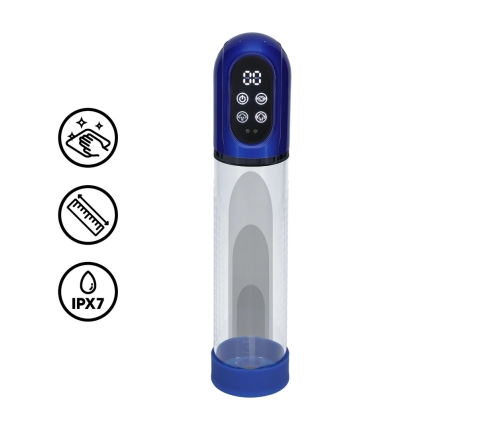 Shots Engage Automatic Waterproof Enhancement Device Metallic Blue