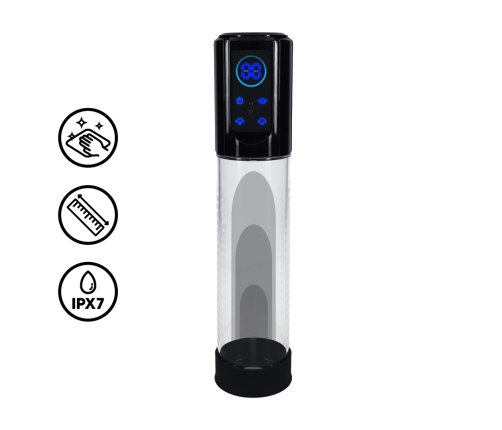 MegaLift Automatic Intimate Vacuum Pump Black Waterproof Silicone