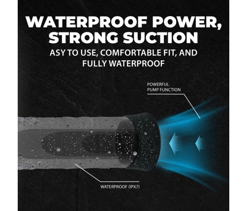 CyberPulse Automatic Intimate Vacuum System Black - 13 Functions, Waterproof