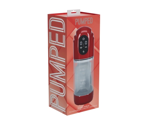 TechnoThrust Automatic Intimate Vacuum Pump Metallic Red Waterproof