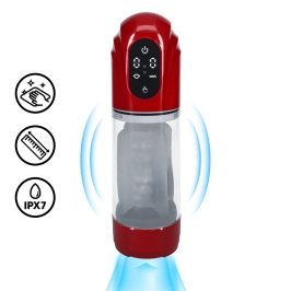 TechnoThrust Automatic Intimate Vacuum Pump Metallic Red Waterproof