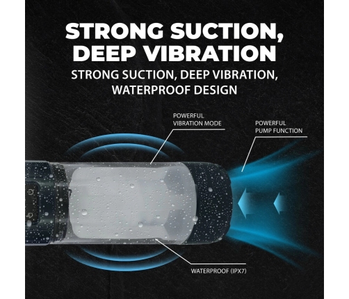 Shots UltraLift Automatic Vacuum Enhancement Device Gun Metal Waterproof