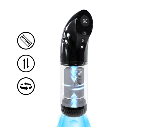 StrokeMate Automatic Suction & Rotation Intimate Machine Black