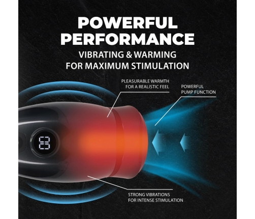 Virtuo Suction & Vibration Intimate Device with Phone Mount Gun Metal