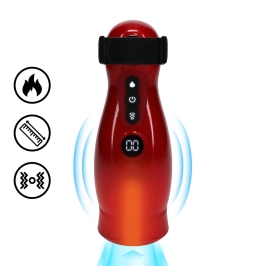 Virtuo Metallic Red Suction & Vibration Intimate Device with Phone Holder Virtuo Metallic Red Suction & Vibration Intimate Device with Phone Holder