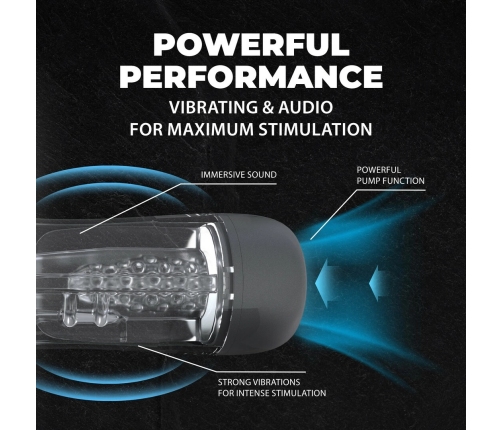 Shots SonicPull Suction & Vibration Intimate Machine Gun Metal Multimedia