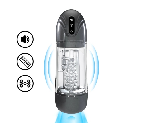 Shots SonicPull Suction & Vibration Intimate Machine Gun Metal Multimedia